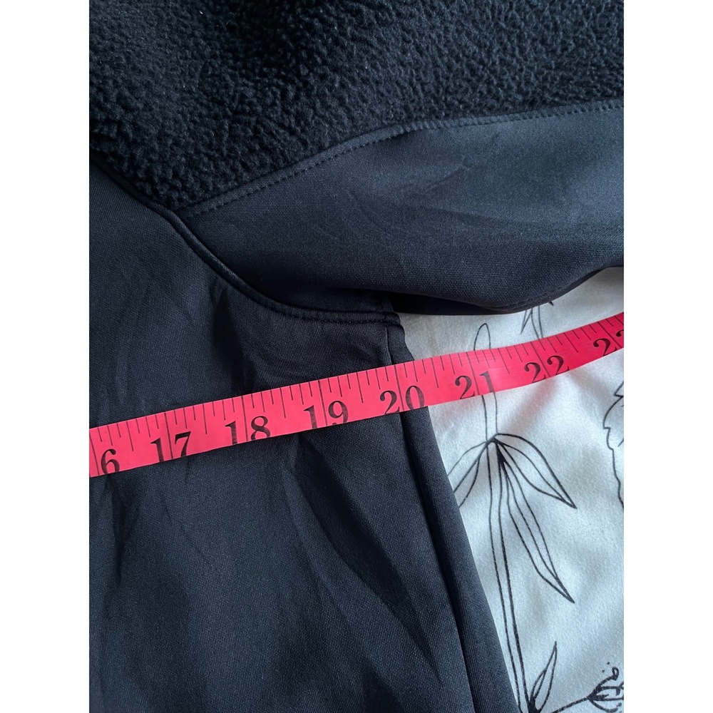 Nautica Competition Hooded Jacket Men Large Black Fleece Full Zip Hoodie Stretch - Picture 6 of 6